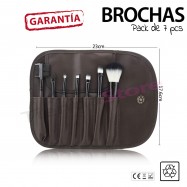 Estuche 7 brochas maquillaje NECESER DE BOLSO
