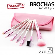 Estuche 7 brochas maquillaje NECESER DE BOLSO