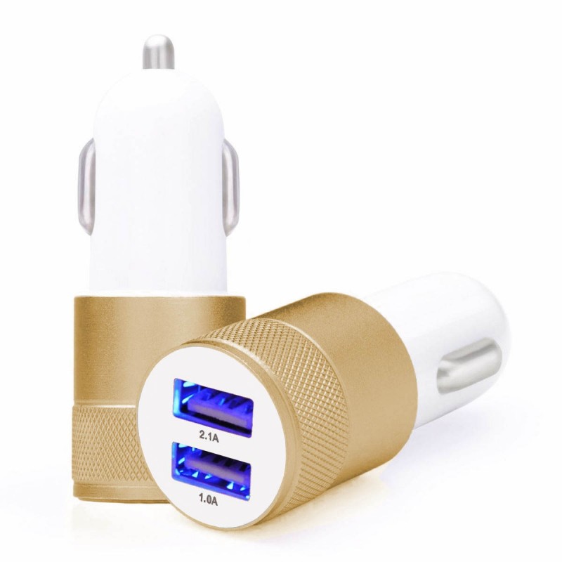 CARGADOR USB COCHE CON 2 SALIDAS