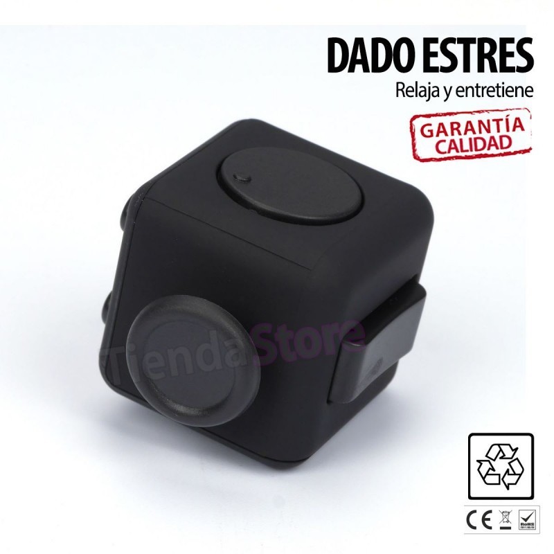 Cubo dado antiestrés para ejercitar dedos