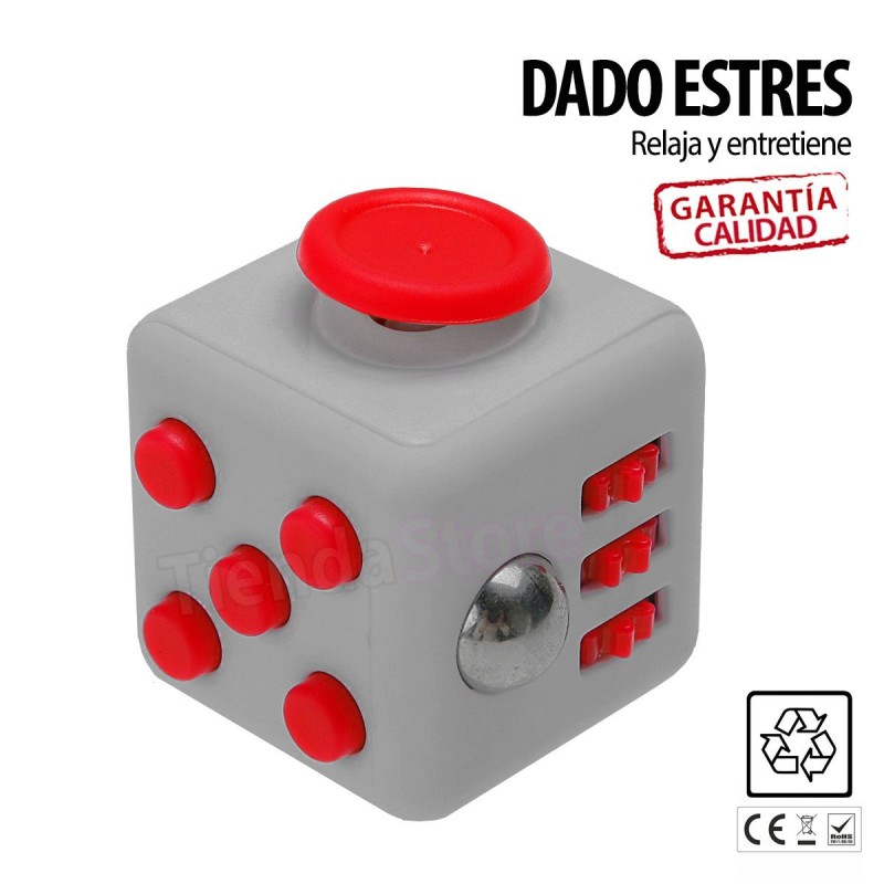 Cubo dado antiestrés para ejercitar dedos