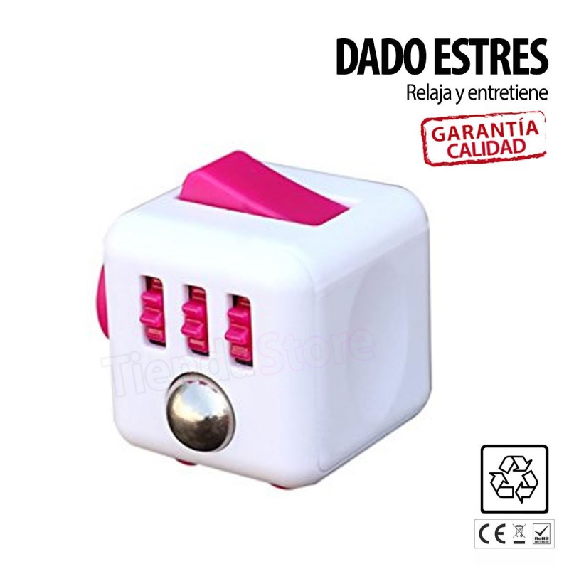 Cubo dado antiestrés para ejercitar dedos
