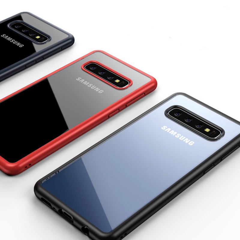 Permuta Celda de poder Enojado Funda de silicona con bordes de colores para Samsung Galaxy s10 s10+ s10E