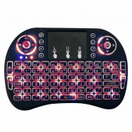 Miniteclado touchpad teclado inalámbrico con luz LED para smart tv consola