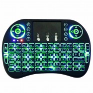 Miniteclado touchpad teclado inalámbrico con luz LED para smart tv consola