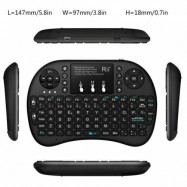 Miniteclado touchpad teclado inalámbrico con luz LED para smart tv consola