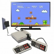 Consola retro tipo NES con 600 juegos arcade y dos mandos con conexión a TV