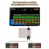 Consola retro tipo NES con 600 juegos arcade y dos mandos con conexión a TV