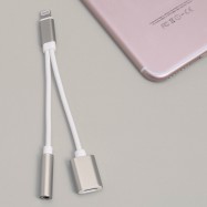 Adaptador lightning de 8 pines para carga y música jack 3.5mm para escuchar música mientras cargas tu iPhone