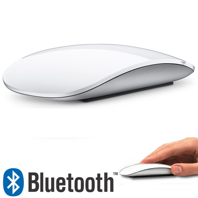 Ratón ultrafino inalámbrico bluetooth 3.0 color blanco para Apple Mac, Windows y Android