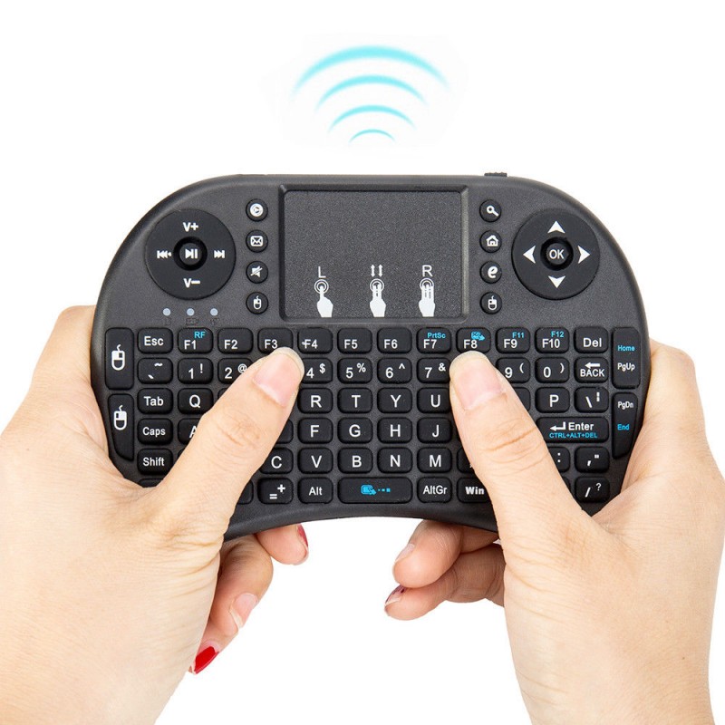 Teclado Smart TV Rii i8 con Touchpad Bluetooth mini teclado inalámbrico para consola