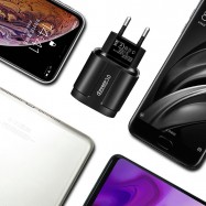 cargador para movil con carga rapida 3.0 conexion usb qualcomm para smartphone enchufe de pared