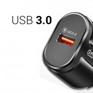 cargador para movil con carga rapida 3.0 conexion usb qualcomm para smartphone enchufe de pared