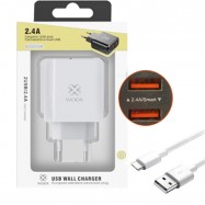 Cargador de carga rápida para móvil iPhone con cable tipo C o micro USB para Samsung, Xiaomi, Huawei, Oppo