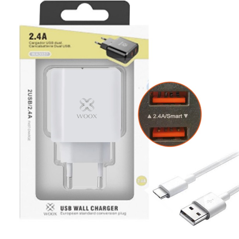 Cargador de carga rápida para móvil iPhone con cable tipo C o micro USB para Samsung, Xiaomi, Huawei, Oppo
