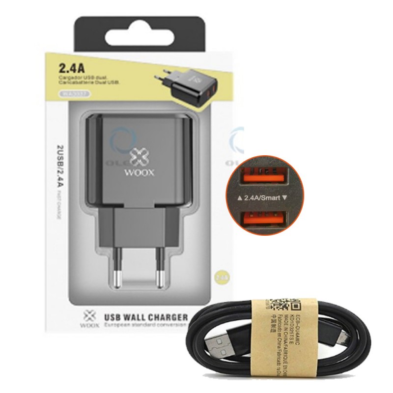Cargador de carga rápida para móvil iPhone con cable tipo C o micro USB para Samsung, Xiaomi, Huawei, Oppo