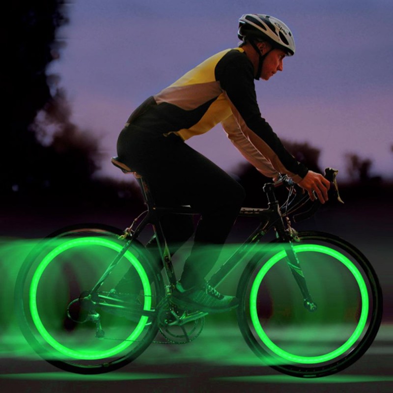 simpatía nivel Ten cuidado Luces LED para bicicleta con sensor de movimiento para llantas