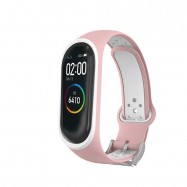 Correas de silicona con cierre metálico y agujeros de colores pulsera recambio para Xiaomi Mi Band 4 3