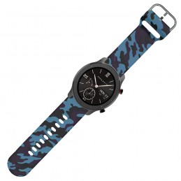 Correa de camuflaje para Xiaomi Amazfit GTR 47mm pulsera de silicona flexible