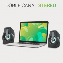 Altavoces LED para PC con conexión USB altavoz inalámbrico led para portátil gaming móvil y tablet.