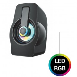 Altavoces LED para PC con conexión USB altavoz inalámbrico led para portátil gaming móvil y tablet.