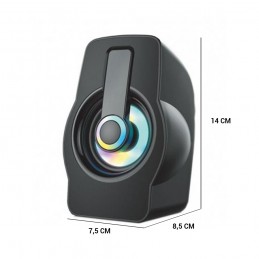 Altavoces LED para PC con conexión USB altavoz inalámbrico led para portátil gaming móvil y tablet.