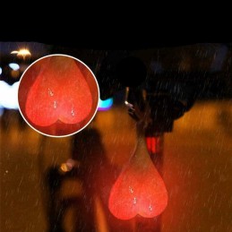 LED trasero para bicicleta luz de bici señalización para sillín huevos silicona