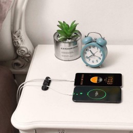 organizador de cables para escritorio clip con 5 compartimentos para separar cables adhesivo