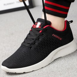 Zapatillas deportivas de tela para hombre estilo casual vestir y running gym