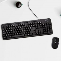 TECLADO IGGUAL USB Y RATON INALÁMBRICOS TACENS WIRELESS PC ORDENADOR ESPAÑOL Ñ