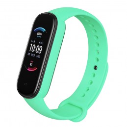 Correa de silicona flexible de colores para Amazfit Band 5 pulsera de recambio para smartband con Alexa incorporada