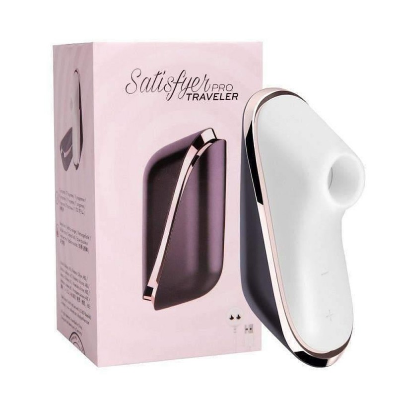 Satisfyer Pro Traveler succionador de clítoris para mujer vibrador masturbador impermeable versión portátil de viaje neceser. Satisfyer Pro Traveler succionador de clítoris para mujer vibrador masturbador impermeable versión portátil de viaje neceser.