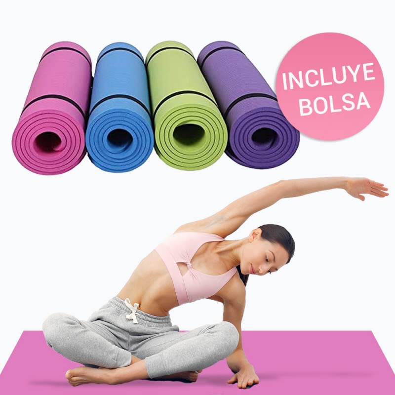 Esterilla colchoneta deportiva para yoga fitness y pilates