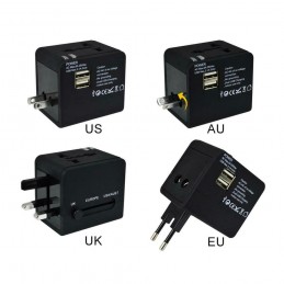 Adaptador Enchufe UNIVERSAL uk reino unido inglés a EU AU USA conversor