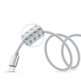 cable usb lightning para iphone carga rápida y transferencia de datos de nylon trenzado