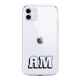 Funda personalizada con nombre y letras para iPhone 11 iphone 12 iphone xr iphone x silicona transparente