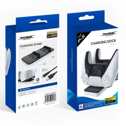 DOBE base de carga para dualsense mando ps5 playstation 5 estación de carga rápida portátil