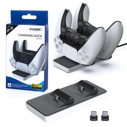 DOBE base de carga para dualsense mando ps5 playstation 5 estación de carga rápida portátil
