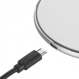 base de carga qi inalambrica rapida para movil compatible con iphone y android. Carga rápida sin cables cargador QI
