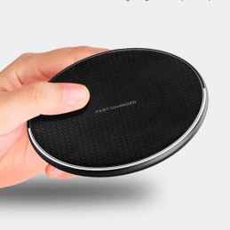 base de carga qi inalambrica rapida para movil compatible con iphone y android. Carga rápida sin cables cargador QI