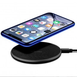base de carga qi inalambrica rapida para movil compatible con iphone y android. Carga rápida sin cables cargador QI