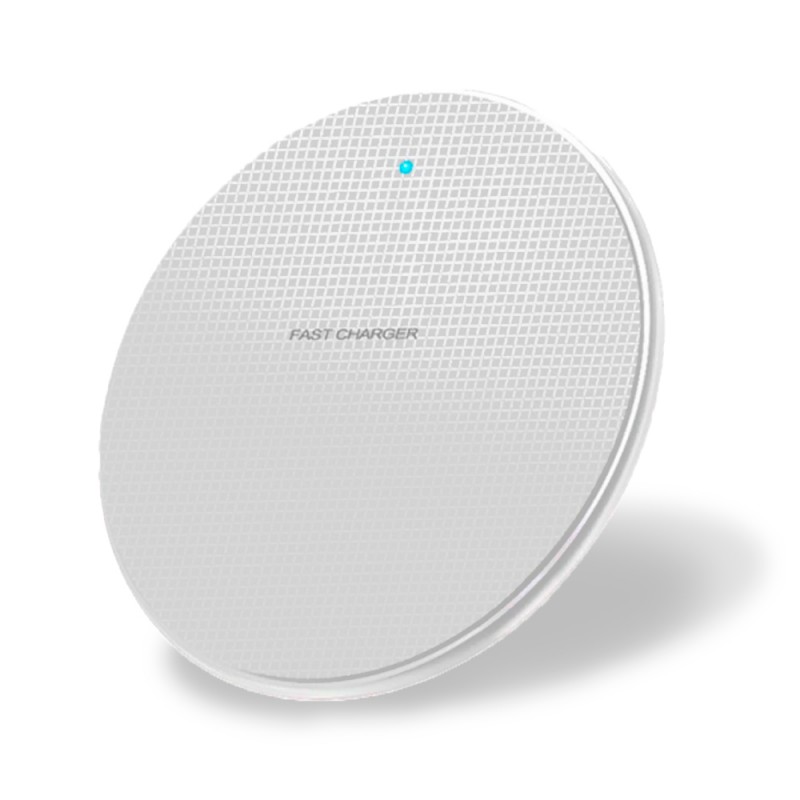 base de carga qi inalambrica rapida para movil compatible con iphone y android. Carga rápida sin cables cargador QI