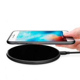 base de carga qi inalambrica rapida para movil compatible con iphone y android. Carga rápida sin cables cargador QI