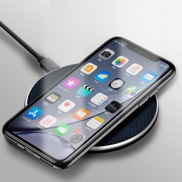 base de carga qi inalambrica rapida para movil compatible con iphone y android. Carga rápida sin cables cargador QI