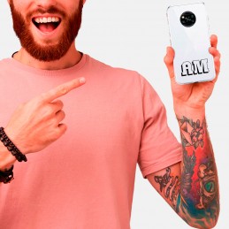Funda personalizada con nombre y letras para móvil smartphone samsung xiaomi poco huawei x3 p40 s20 silicona transparente