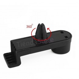 soporte de movil para coche adaptador de rejilla para salpicadero soporte smartphone universal giratorio ajustable