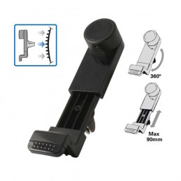 soporte de movil para coche adaptador de rejilla para salpicadero soporte smartphone universal giratorio ajustable