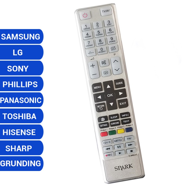 Mando Universal TV Panasonic Samsung LG Sony Philips - TECNIS - Audio y  Electrónica