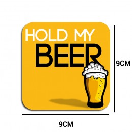 posavasos divertidos y originales con base de madera antideslizante. Posavasos para sorprender a invitados.