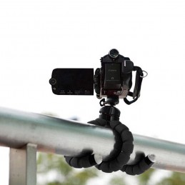trípode de pulpo universal para móvil camara y microfono tripode flexible para fotos selfie smartphone soporte foto